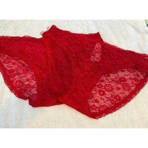 Victoria's Secret Panties Bikini Hot Pink Lace XL/170/90A Set of‎ 2